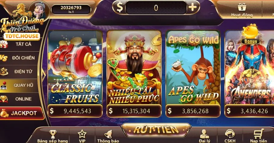 Giao diện chơi bắn cá 79King